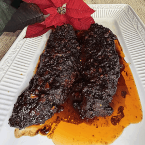 Lomo mechado en salsa macha ahumado
